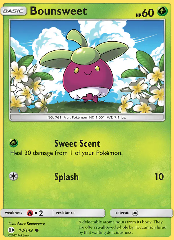 Carta Bounsweet 18/149 de Sun & Moon