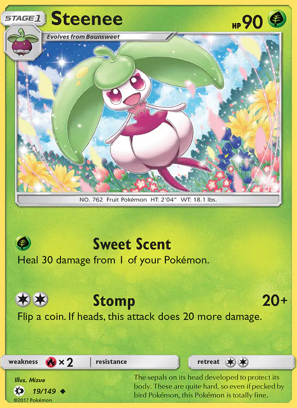 Carta Steenee 19/149 de Sun & Moon