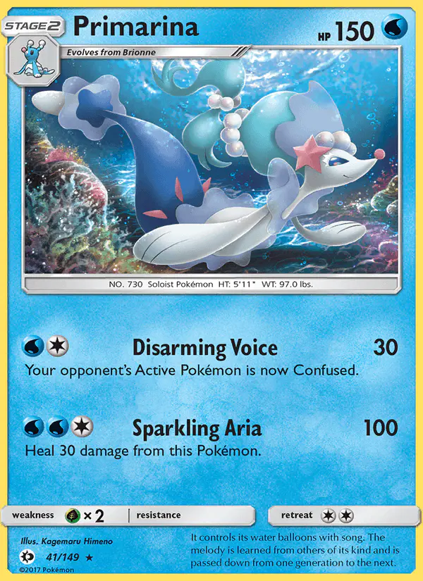 Carta Primarina 41/149 de Sun & Moon