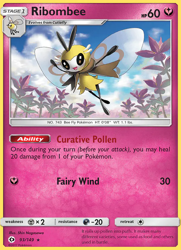 Carta Ribombee 93/149 de Sun & Moon