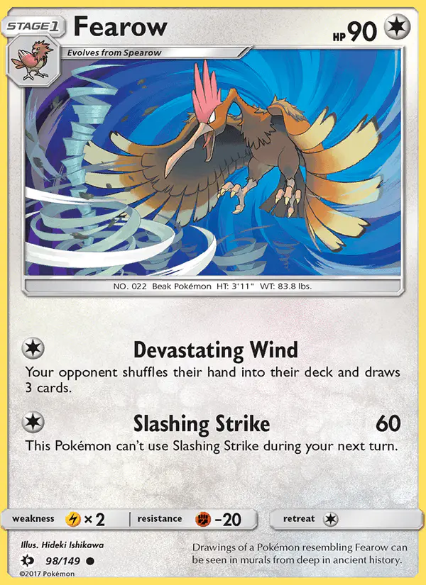 Carta Fearow 98/149 de Sun & Moon