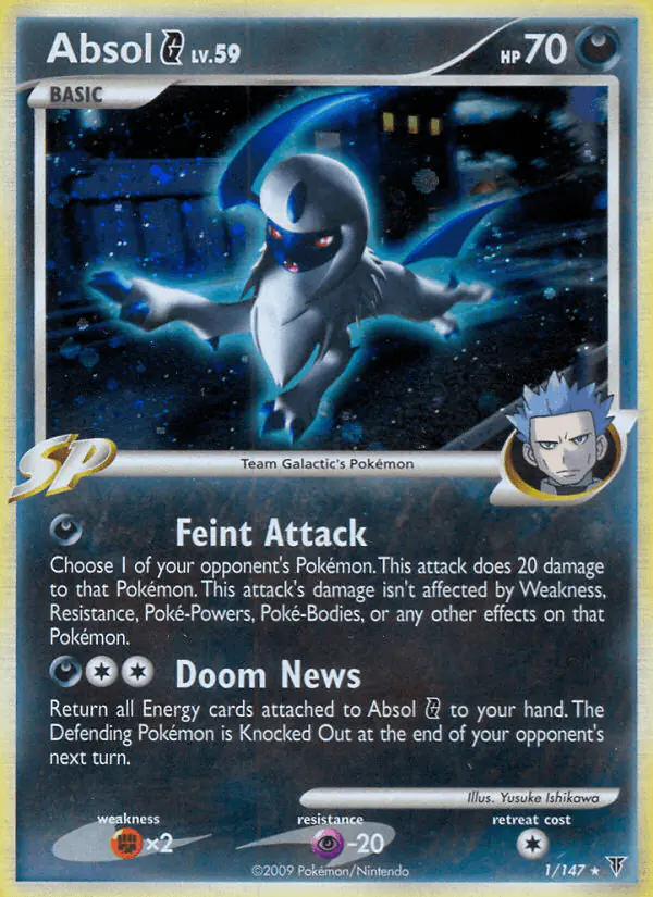 Carta Absol G 1/147 de Supreme Victors