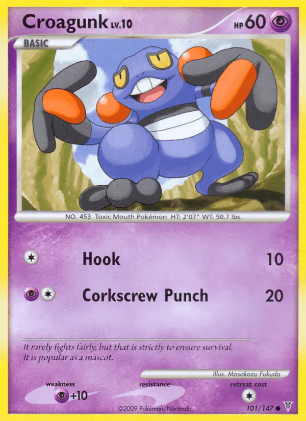Carta Croagunk 101/147 de Supreme Victors