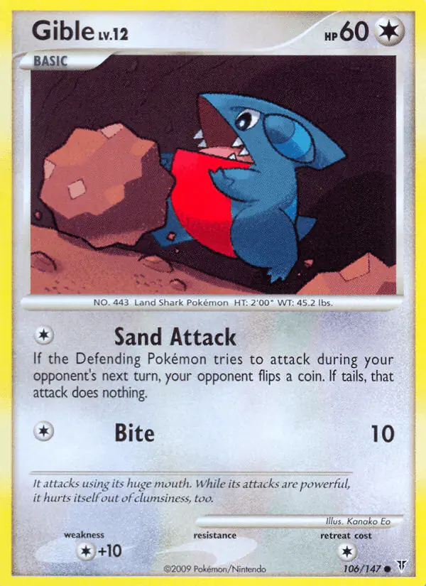Carta Gible 106/147 de Supreme Victors