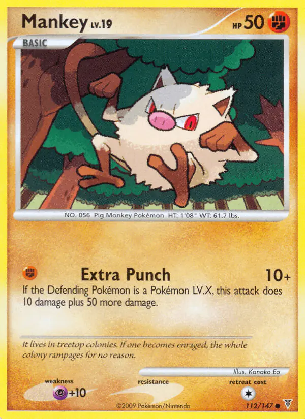 Carta Mankey 112/147 de Supreme Victors