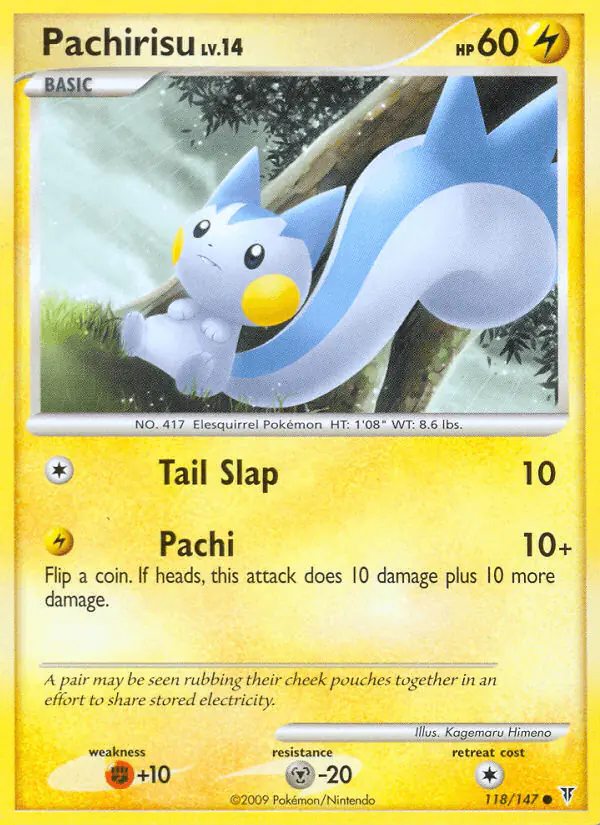 Carta Pachirisu 118/147 de Supreme Victors