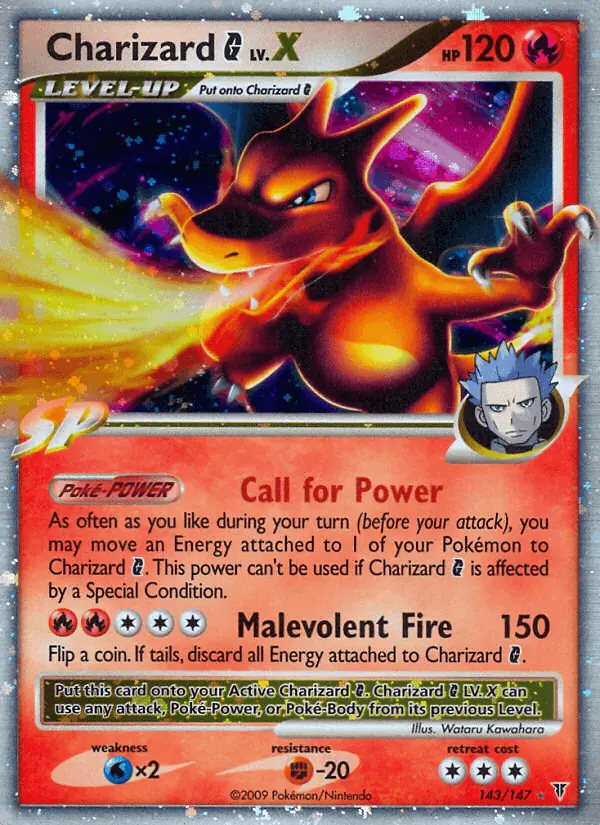 Carta Charizard G LV.X 143/147 de Supreme Victors