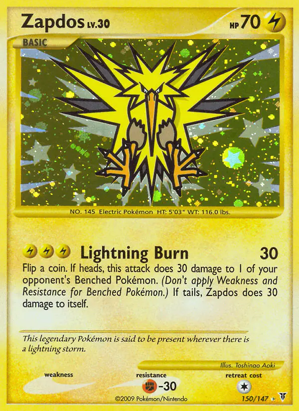 Carta Zapdos 150/147 de Supreme Victors