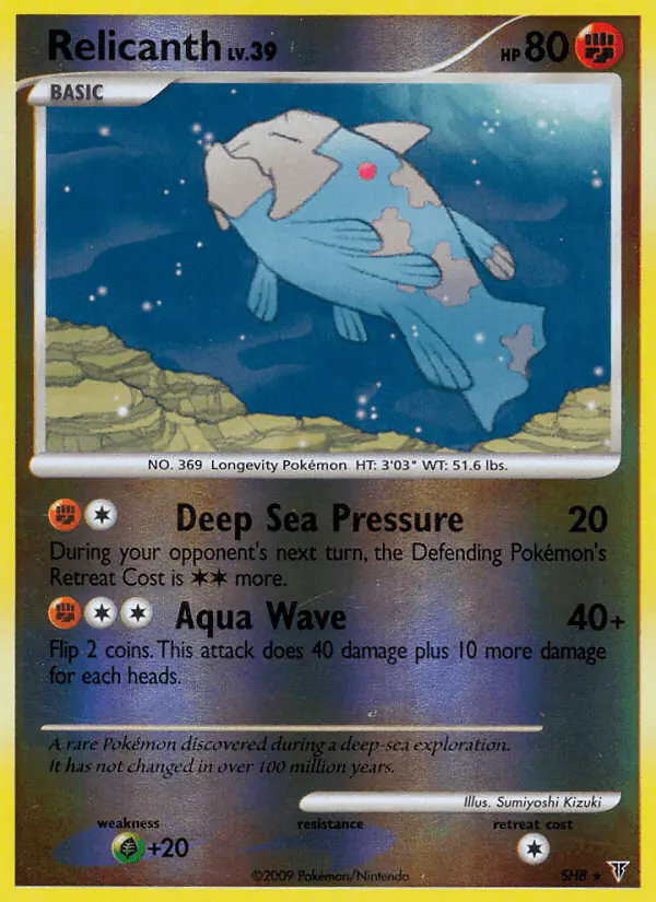 Carta Relicanth SH8 de Supreme Victors