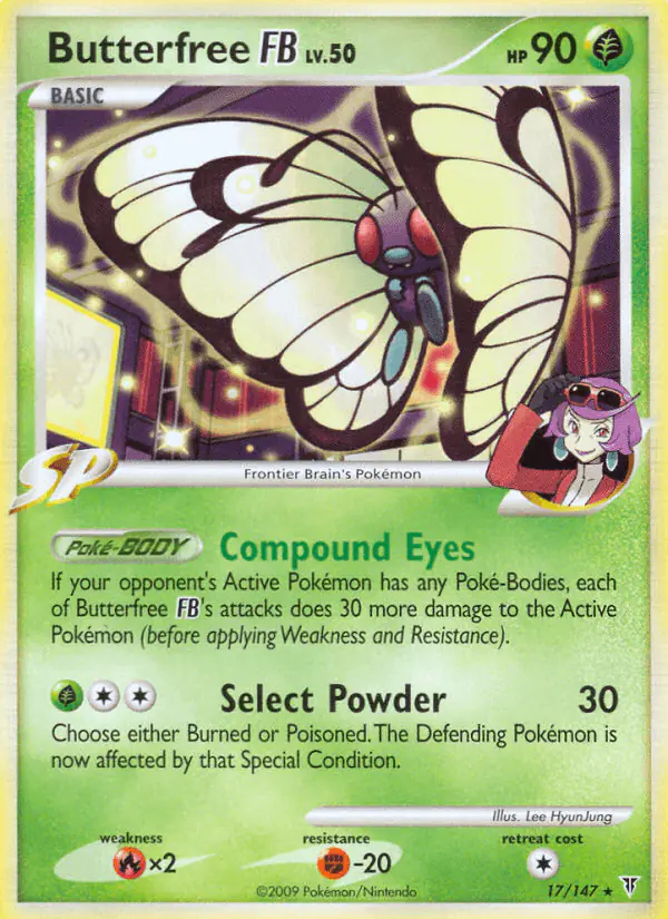 Carta Butterfree FB 17/147 de Supreme Victors