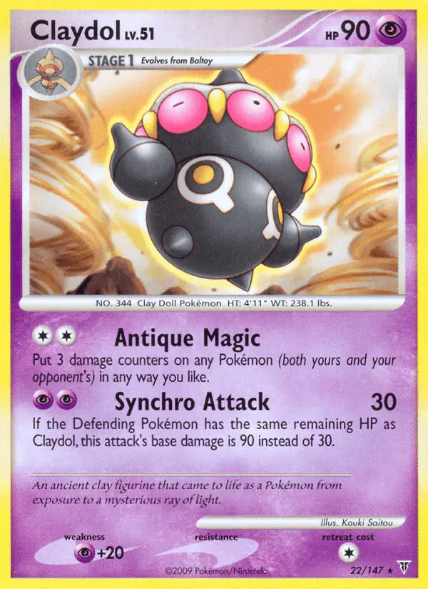 Carta Claydol 22/147 de Supreme Victors