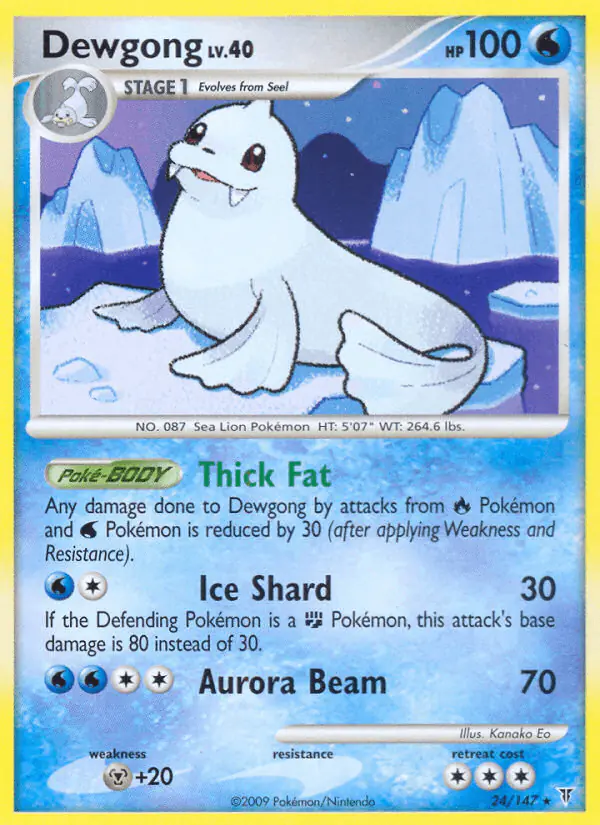 Carta Dewgong 24/147 de Supreme Victors