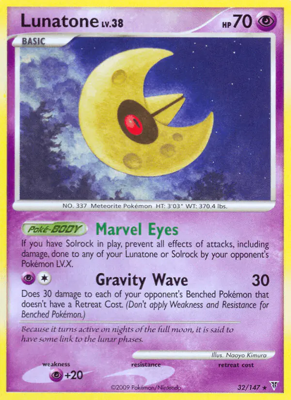 Carta Lunatone 32/147 de Supreme Victors
