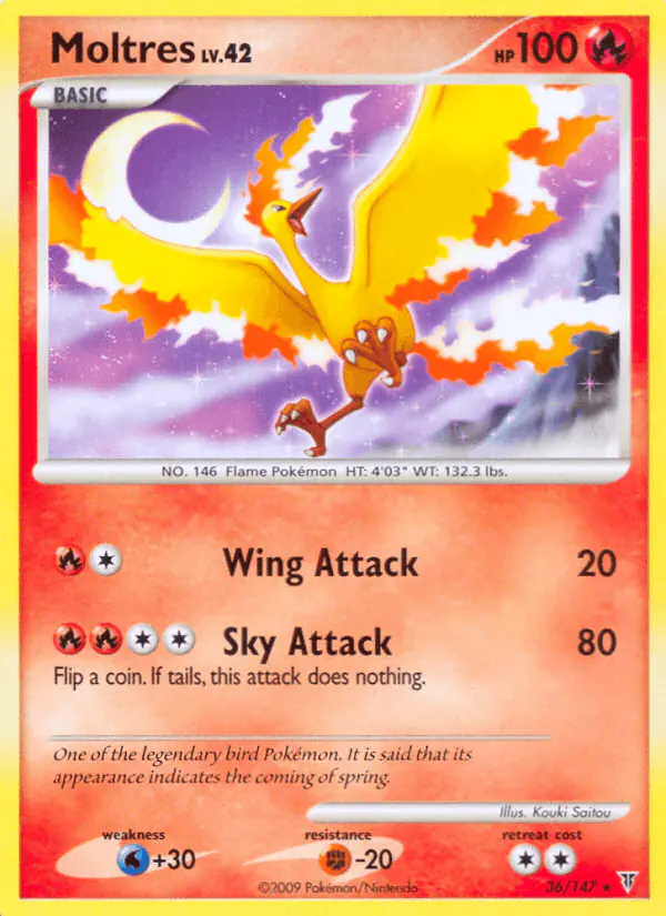 Carta Moltres 36/147 de Supreme Victors
