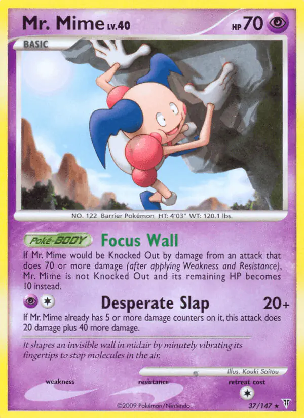 Carta Mr. Mime 37/147 de Supreme Victors