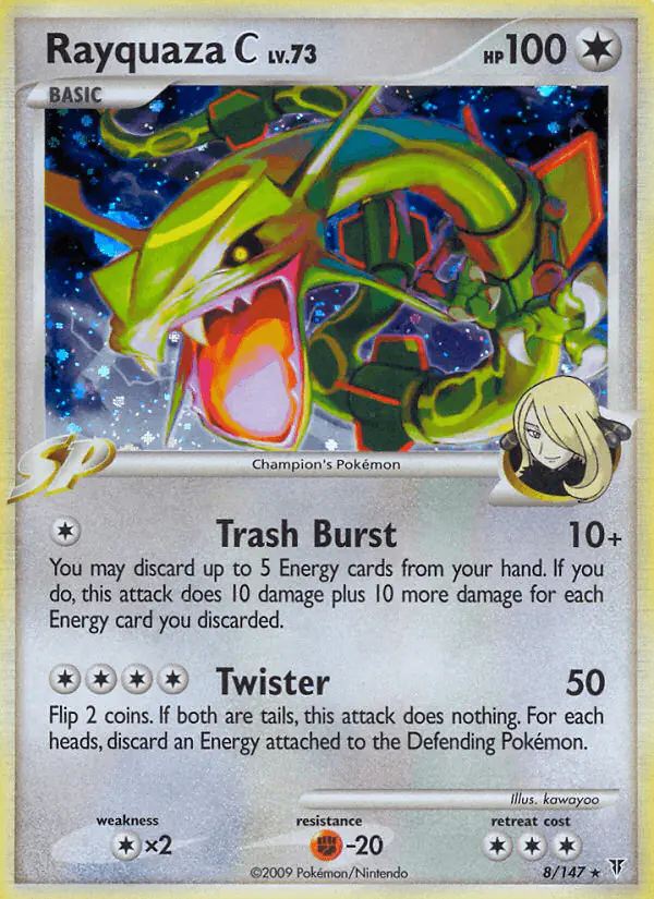 Carta Rayquaza C 8/147 de Supreme Victors