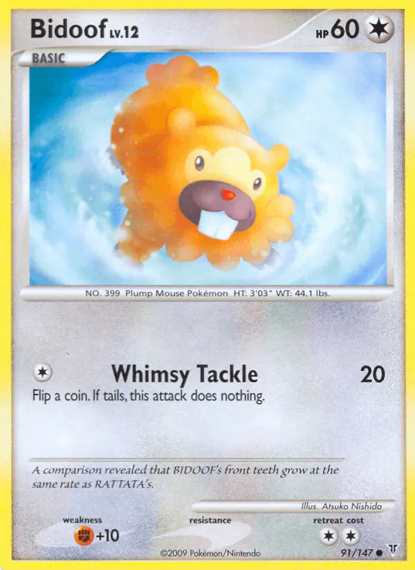 Carta Bidoof 91/147 de Supreme Victors