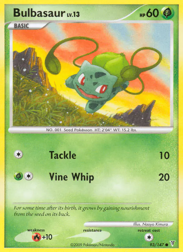 Carta Bulbasaur 93/147 de Supreme Victors