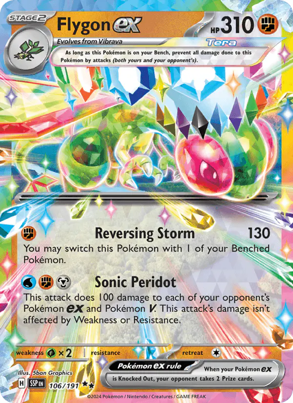 Carta Flygon ex 106/191 de Surging Sparks