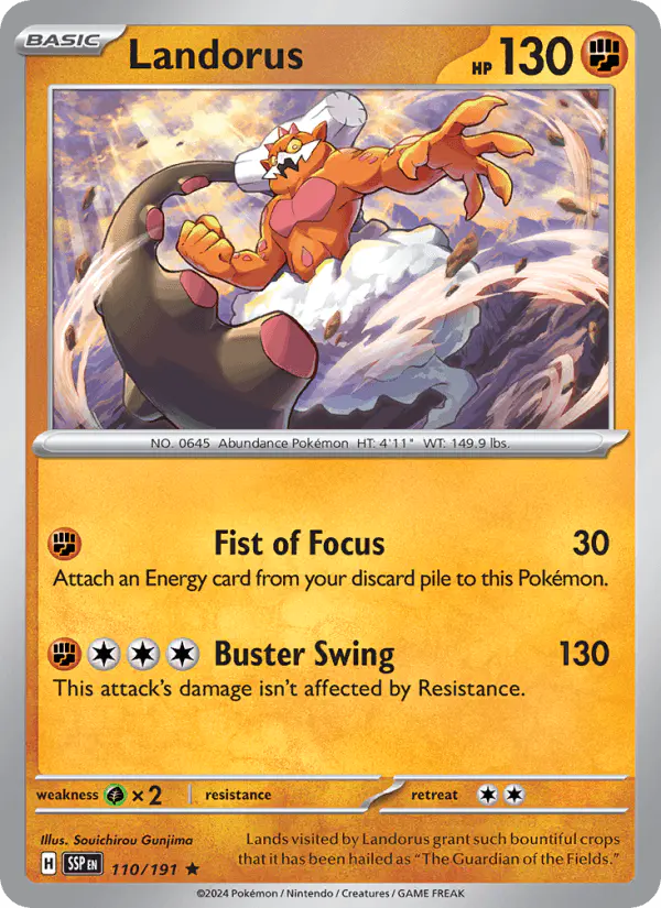 Carta Landorus 110/191 de Surging Sparks