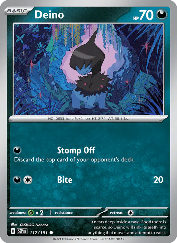 Carta Deino 117/191 de Surging Sparks