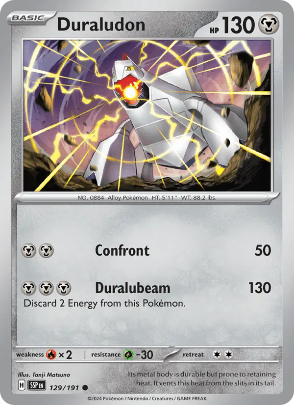 Carta Duraludon 129/191 de Surging Sparks