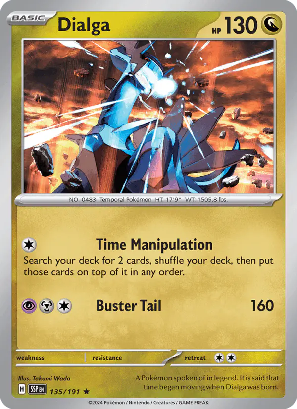 Carta Dialga 135/191 de Surging Sparks
