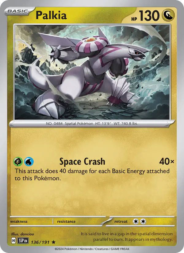 Carta Palkia 136/191 de Surging Sparks