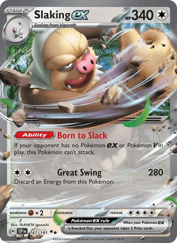 Carta Slaking ex 147/191 de Surging Sparks
