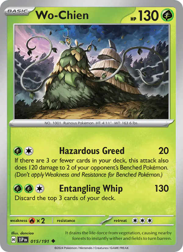 Carta Wo-Chien 015/191 de Surging Sparks
