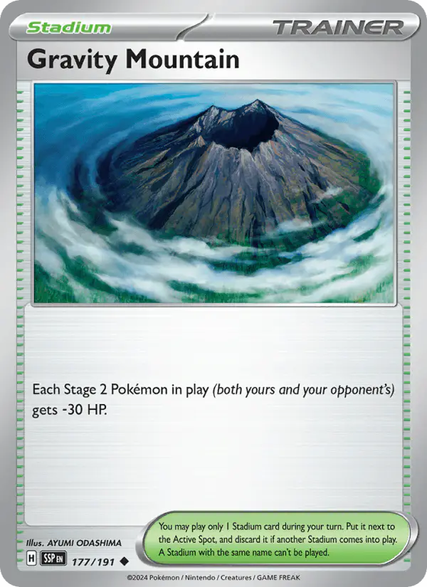 Carta Gravity Mountain 177/191 de Surging Sparks