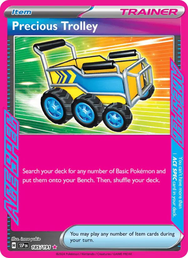 Carta Precious Trolley 185/191 de Surging Sparks