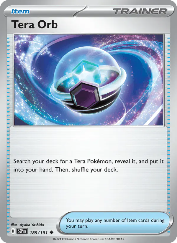 Carta Tera Orb 189/191 de Surging Sparks
