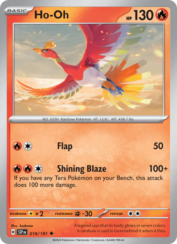 Carta Ho-Oh 019/191 de Surging Sparks