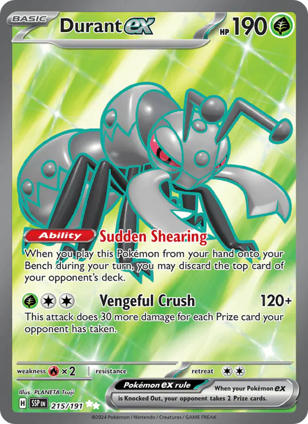 Carta Durant ex 215/191 de Surging Sparks