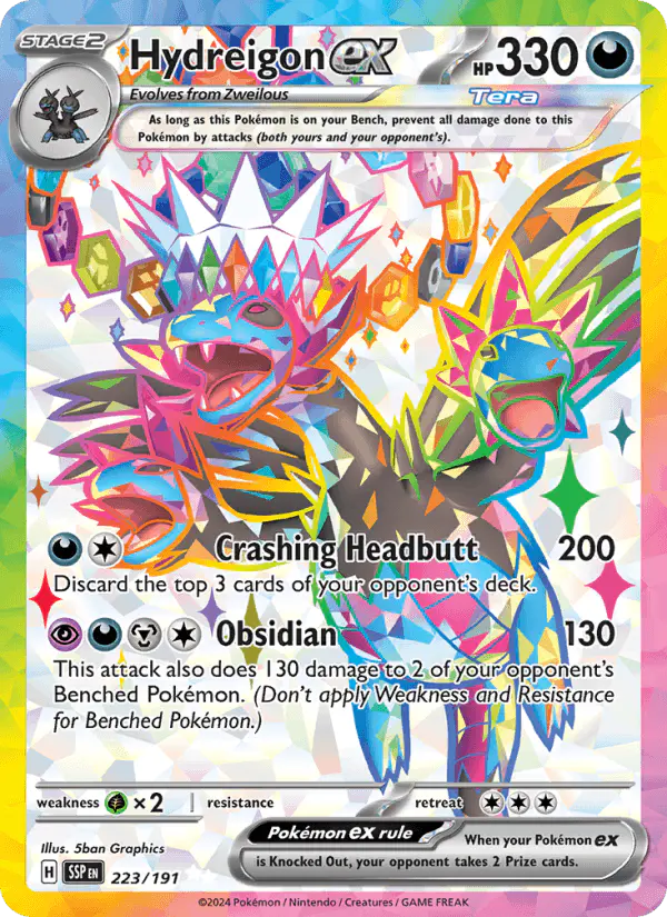 Carta Hydreigon ex 223/191 de Surging Sparks