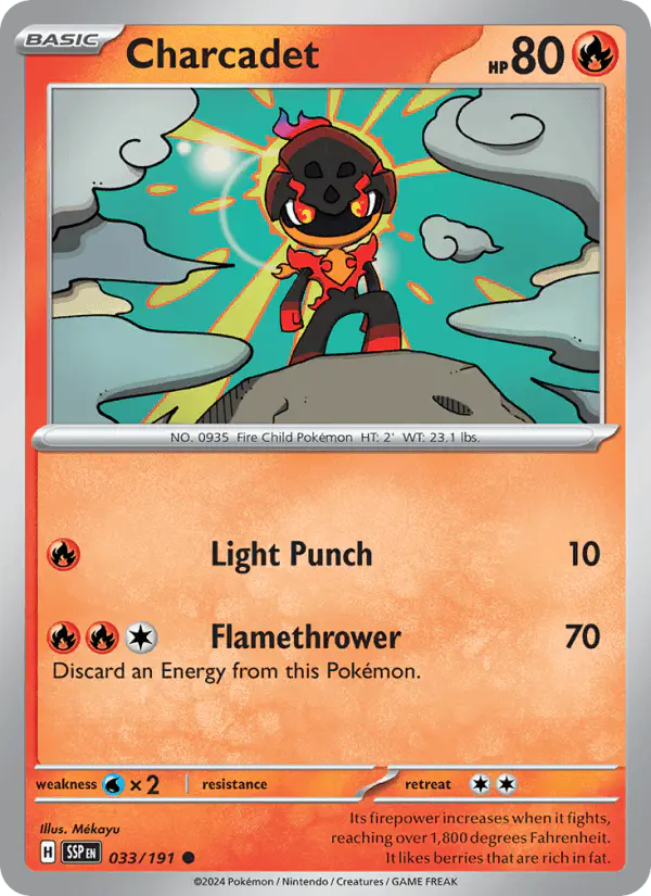 Carta Charcadet 033/191 de Surging Sparks