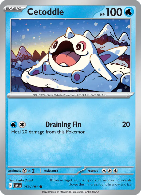 Carta Cetoddle 053/191 de Surging Sparks