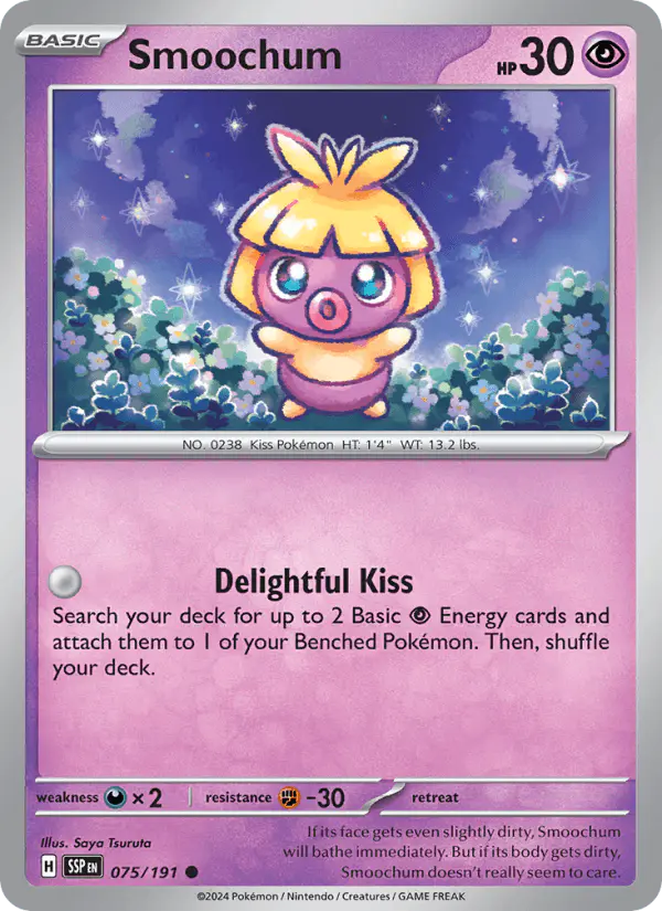 Carta Smoochum 075/191 de Surging Sparks