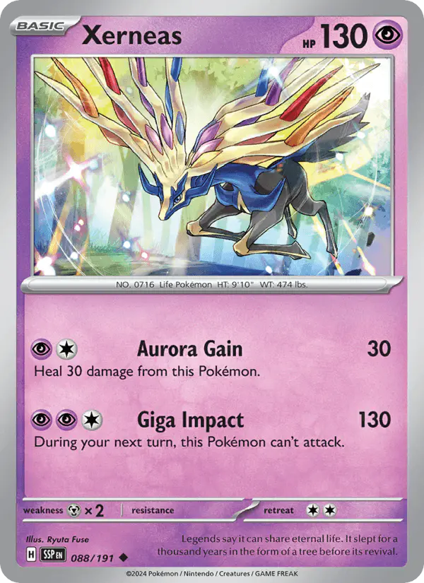 Carta Xerneas 088/191 de Surging Sparks