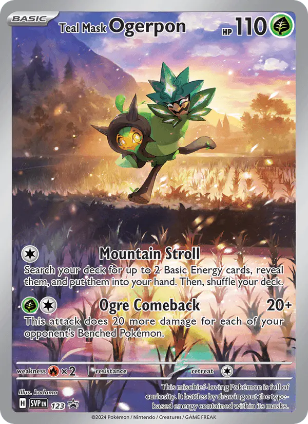 Carta Teal Mask Ogerpon #123 de SVP Black Star Promos