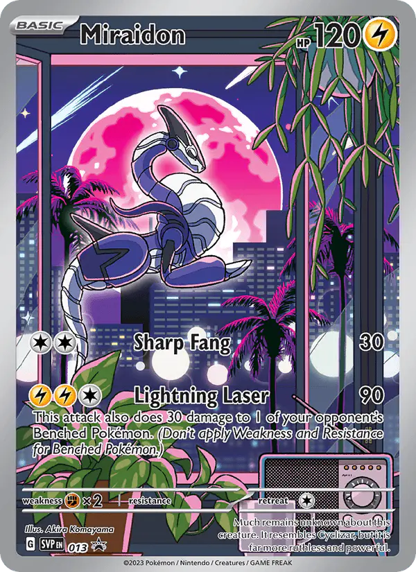 Carta Miraidon #13 de SVP Black Star Promos