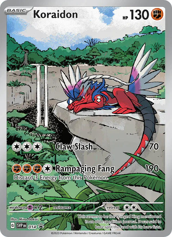 Carta Koraidon #14 de SVP Black Star Promos