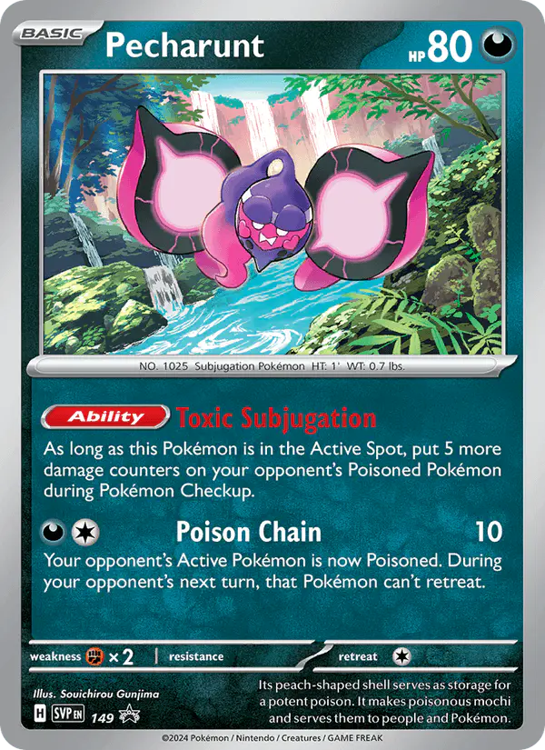 Carta Pecharunt #149 de SVP Black Star Promos