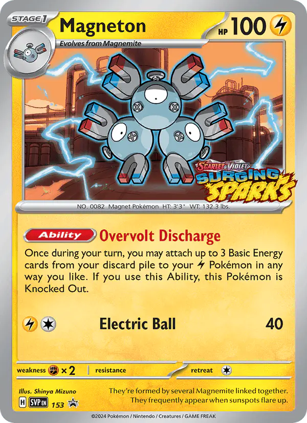 Carta Magneton #153 de SVP Black Star Promos
