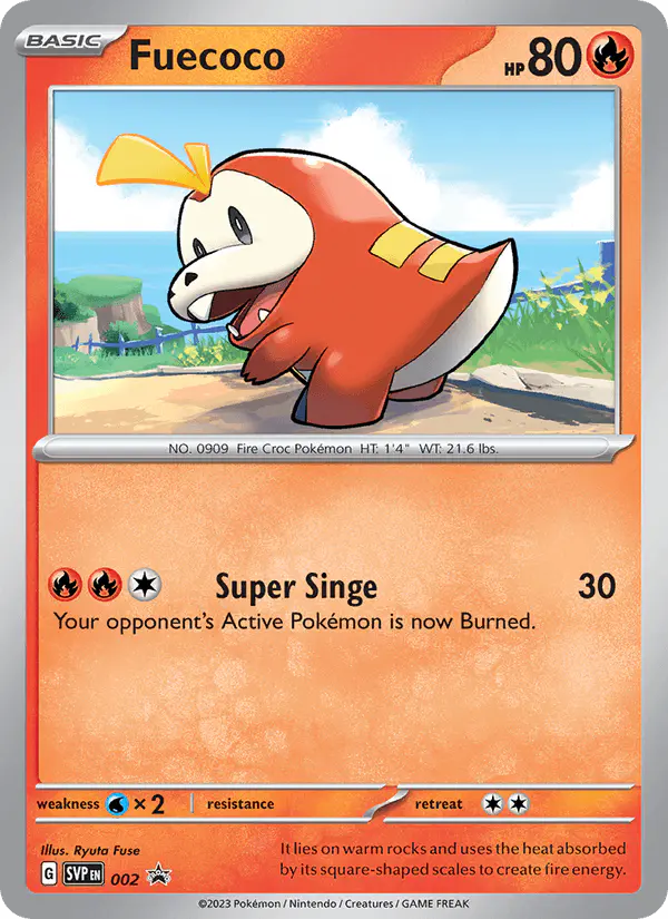 Carta Fuecoco #2 de SVP Black Star Promos