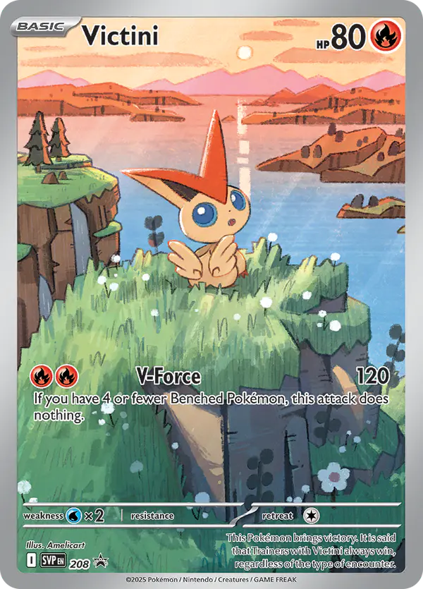 Carta Victini #208 de SVP Black Star Promos