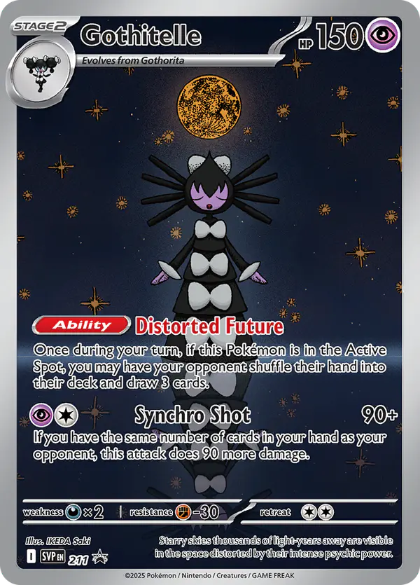 Carta Gothitelle #211 de SVP Black Star Promos