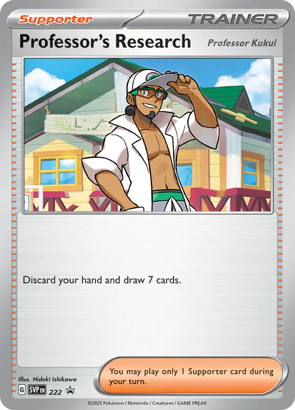 Carta Professor's Research #222 de SVP Black Star Promos