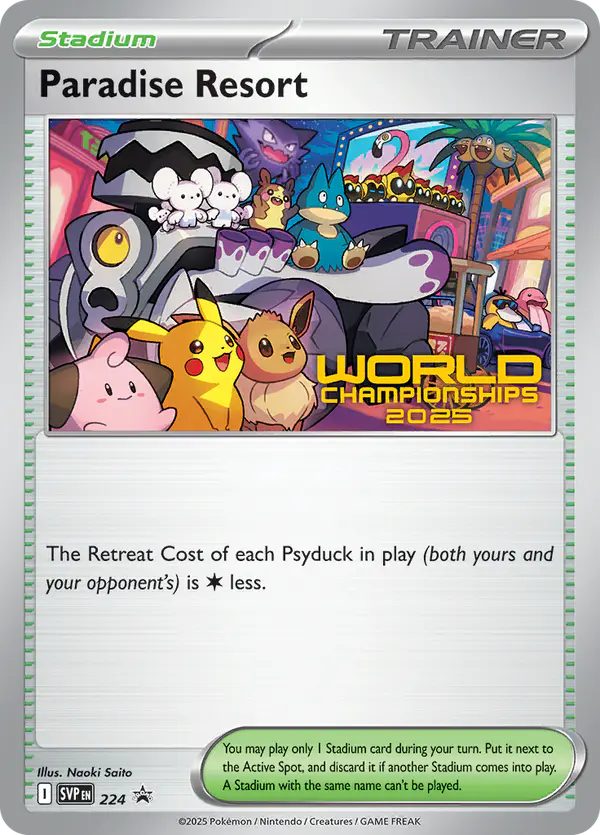Carta Paradise Resort #224 de SVP Black Star Promos